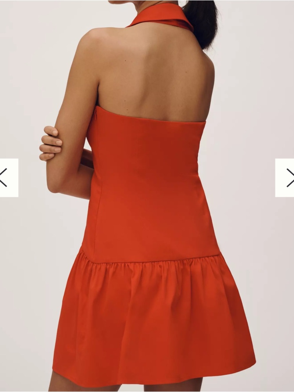 Maeve Halter Drop-Waist Mini Dress By Anthropologie Women size XL - Picture 2 of 10